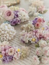 やさしい色合いの布花（染め花）が届きました　