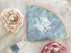 画像4: ヴィクトリアンな扇のポーチのキット (4)