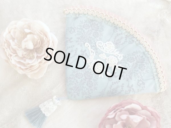 画像4: ヴィクトリアンな扇のポーチのキット (4)