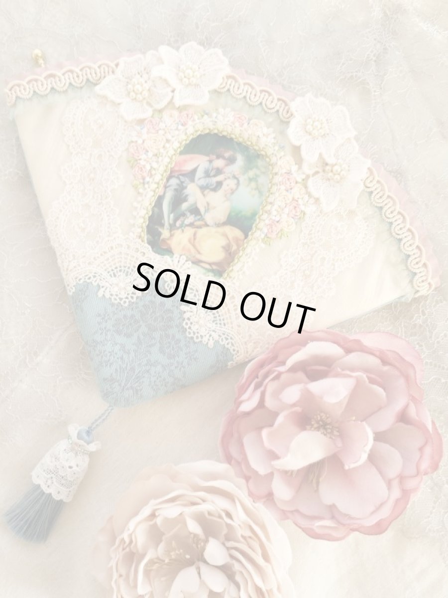 画像3: ヴィクトリアンな扇のポーチのキット (3)