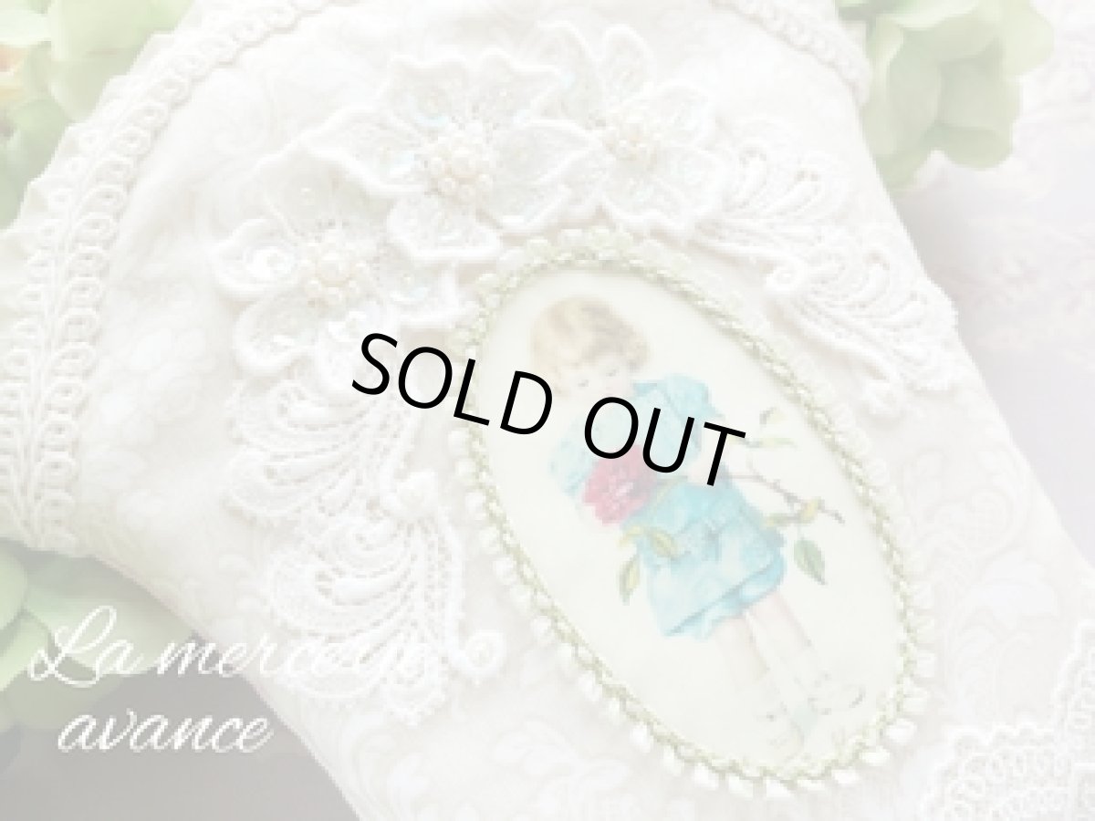 画像2: 赤い薔薇の女の子のポーチのキット (2)