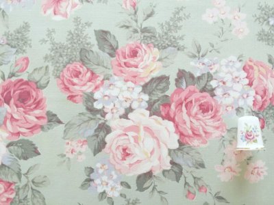 画像1: 大きな花柄 
