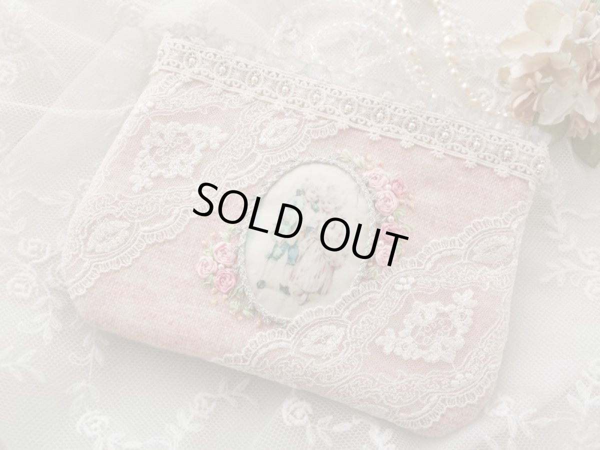 画像2: ツィード生地のポーチのキット (2)