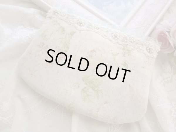 画像3: キラキラパールのレースのポーチのキット (3)