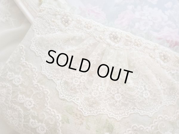 画像4: キラキラパールのレースのポーチのキット (4)