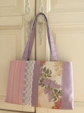 画像2: リオン織物生地のバック完成品 (akiko) (2)