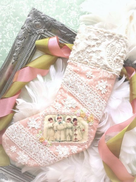 画像1: 冬の少女たちのクリスマスブーツのキット (1)