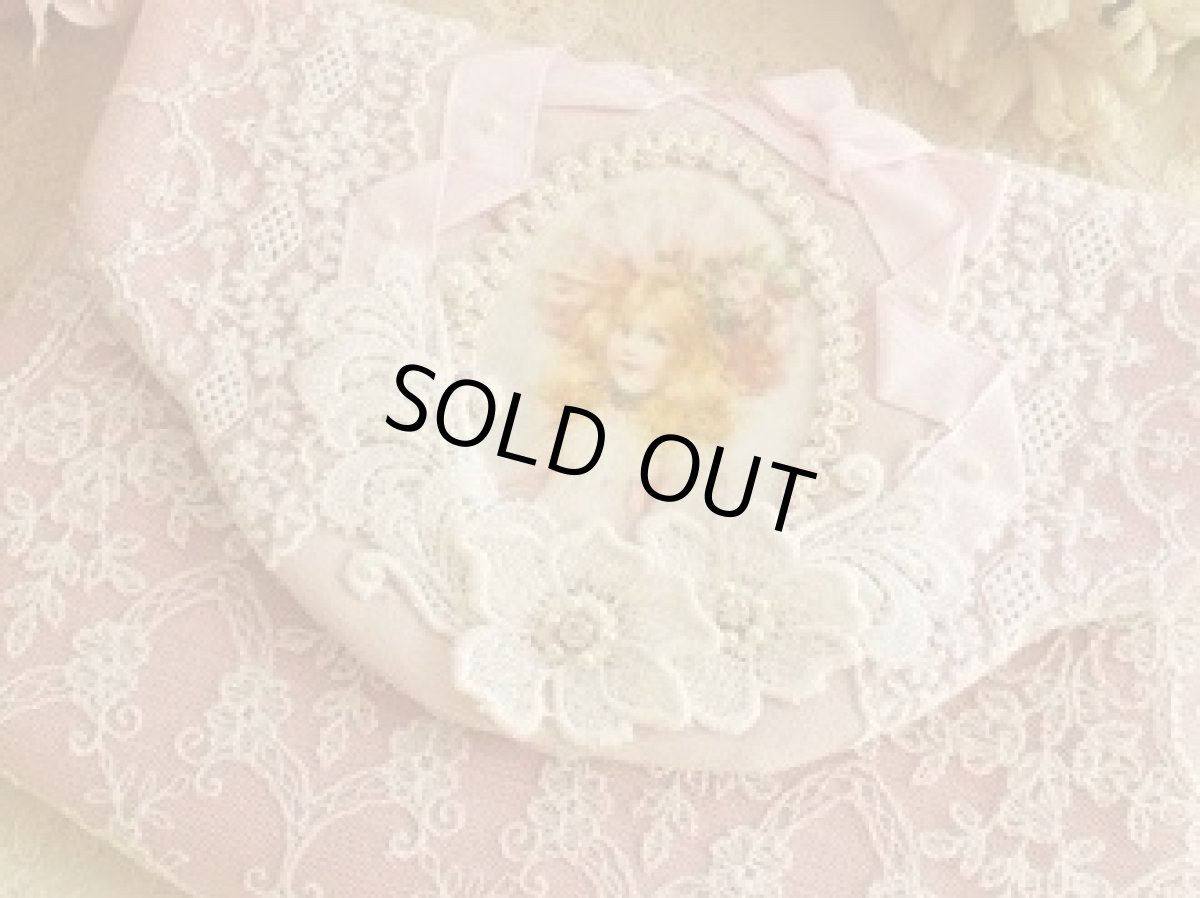 画像1: ピンクのリボンのポーチのキット (1)