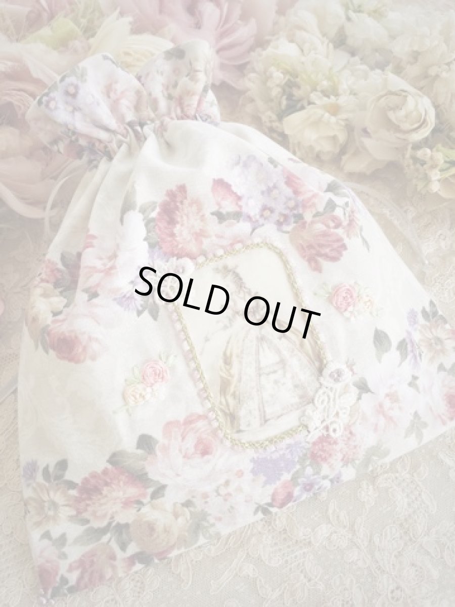 画像1: ヴィクトリアンな巾着のキット (1)