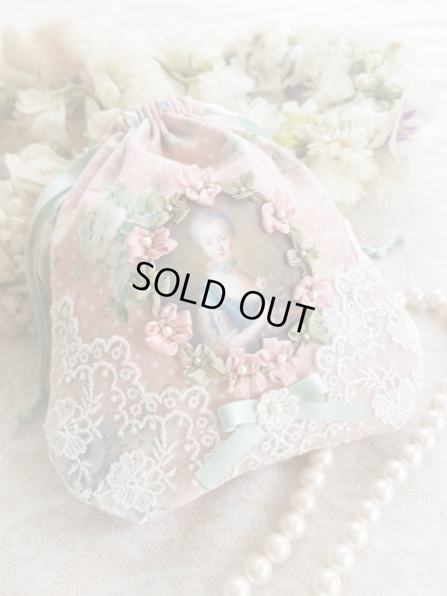 画像1: ヴィクトリアンな巾着のキット (1)