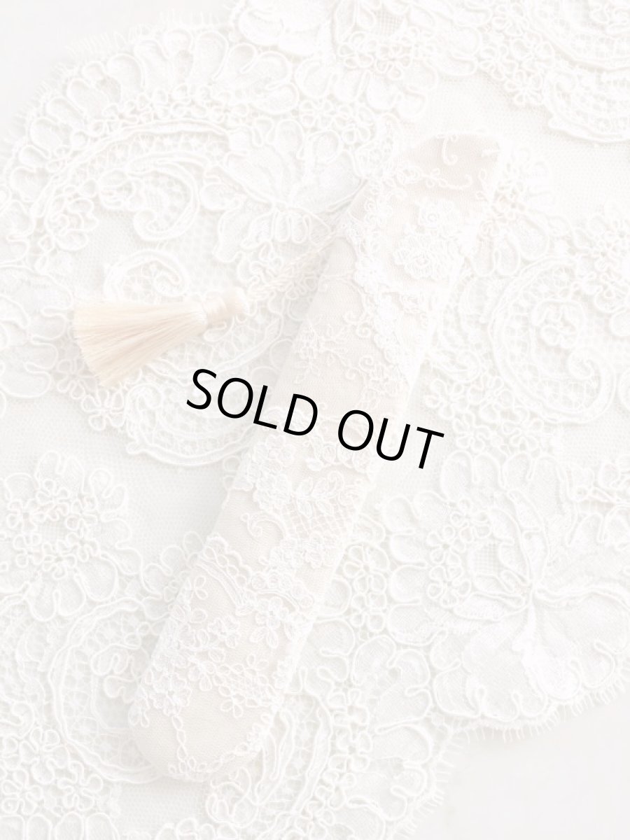 画像3: リボン刺繍のジュエリーのような扇子ケース完成品 (akiko) (3)