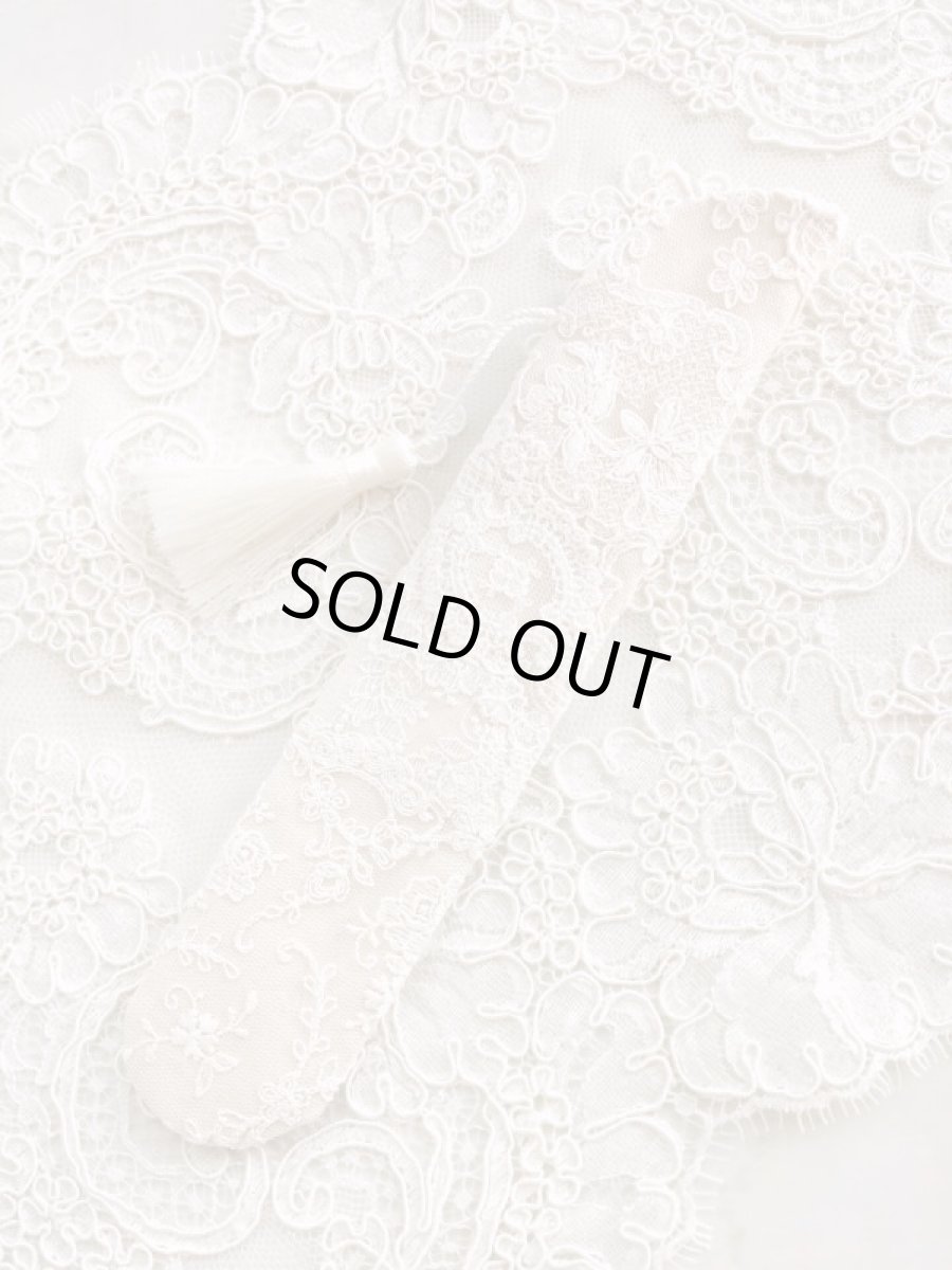 画像3: リボン刺繍のジュエリーのような扇子ケース完成品 (akiko) (3)