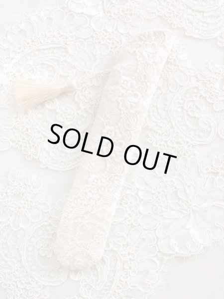 画像3: リボン刺繍のジュエリーのような扇子ケース完成品 (akiko) (3)