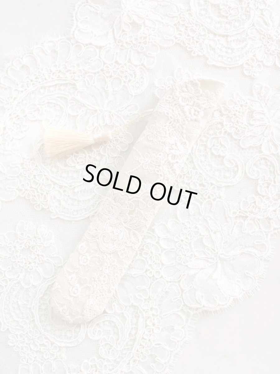 画像3: リボン刺繍のジュエリーのような扇子ケース完成品 (akiko) (3)