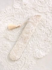 画像3: リボン刺繍のジュエリーのような扇子ケース完成品 (akiko) (3)