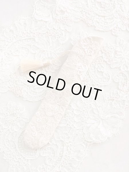 画像3: リボン刺繍のジュエリーのような扇子ケース完成品 (akiko) (3)