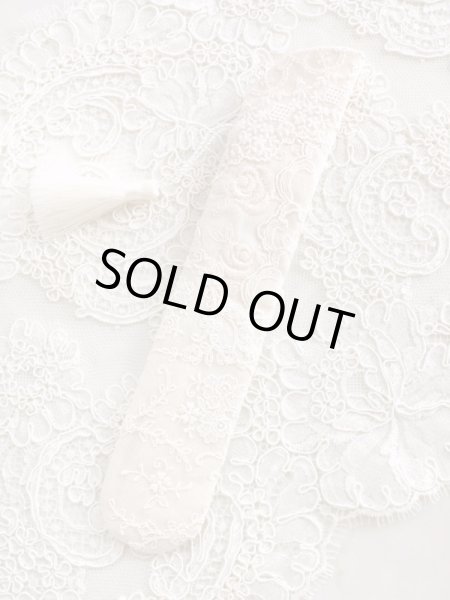 画像3: リボン刺繍のジュエリーのような扇子ケース完成品 (akiko) (3)