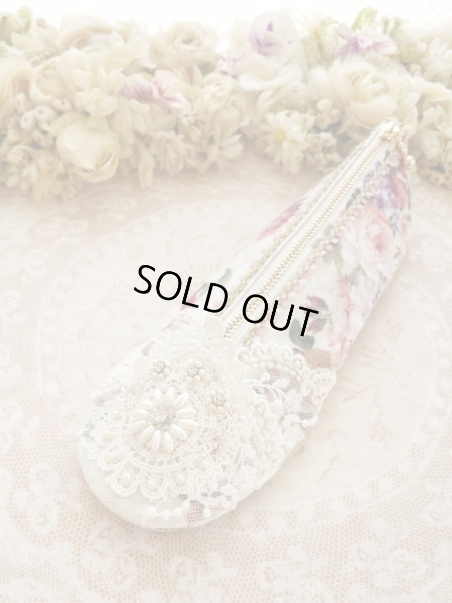 画像1: キラキラレースのシューズポーチのキット (1)