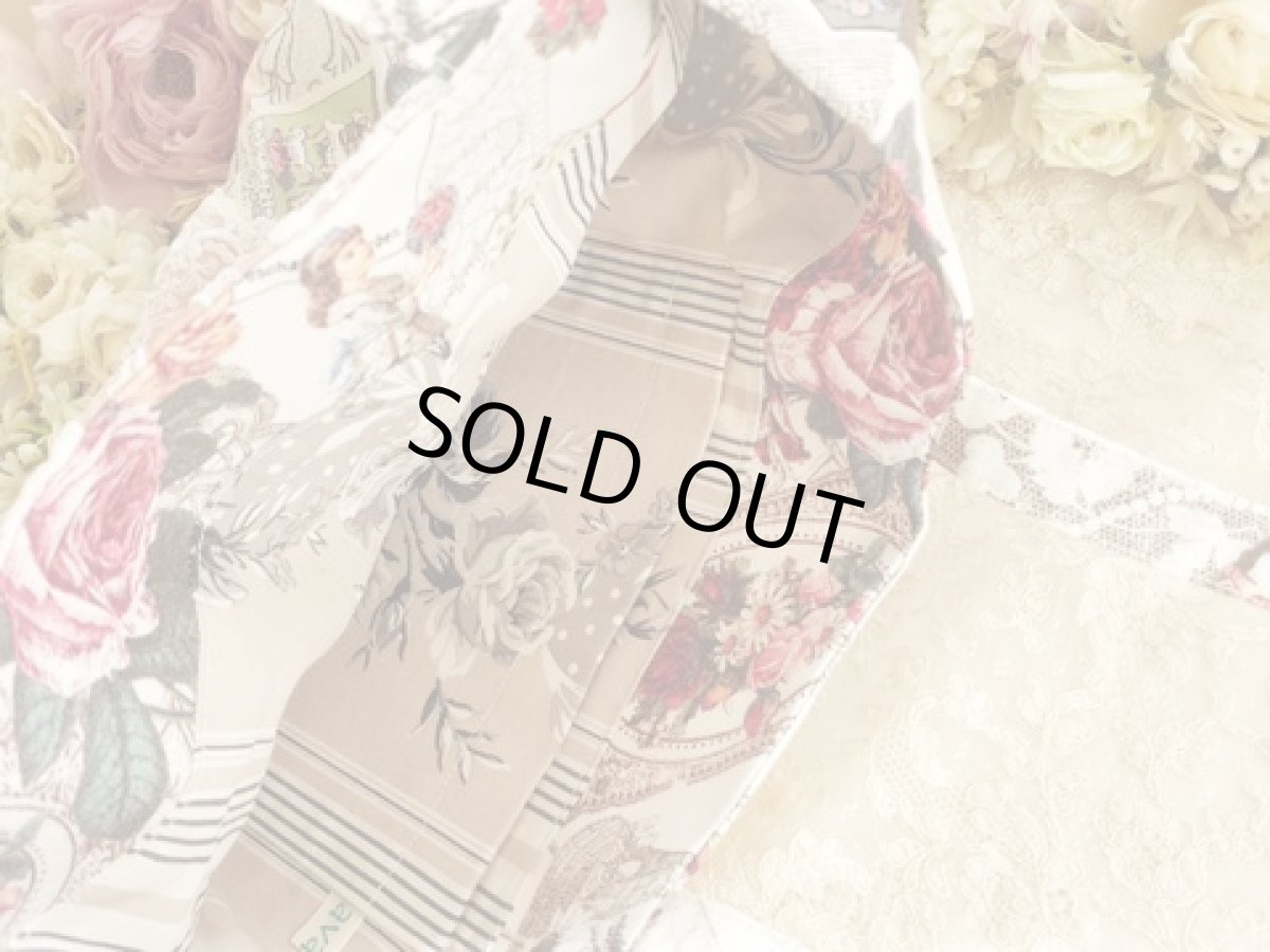 画像3: ヴィクトリアンな転写柄のバッグ完成品 (akiko) (3)