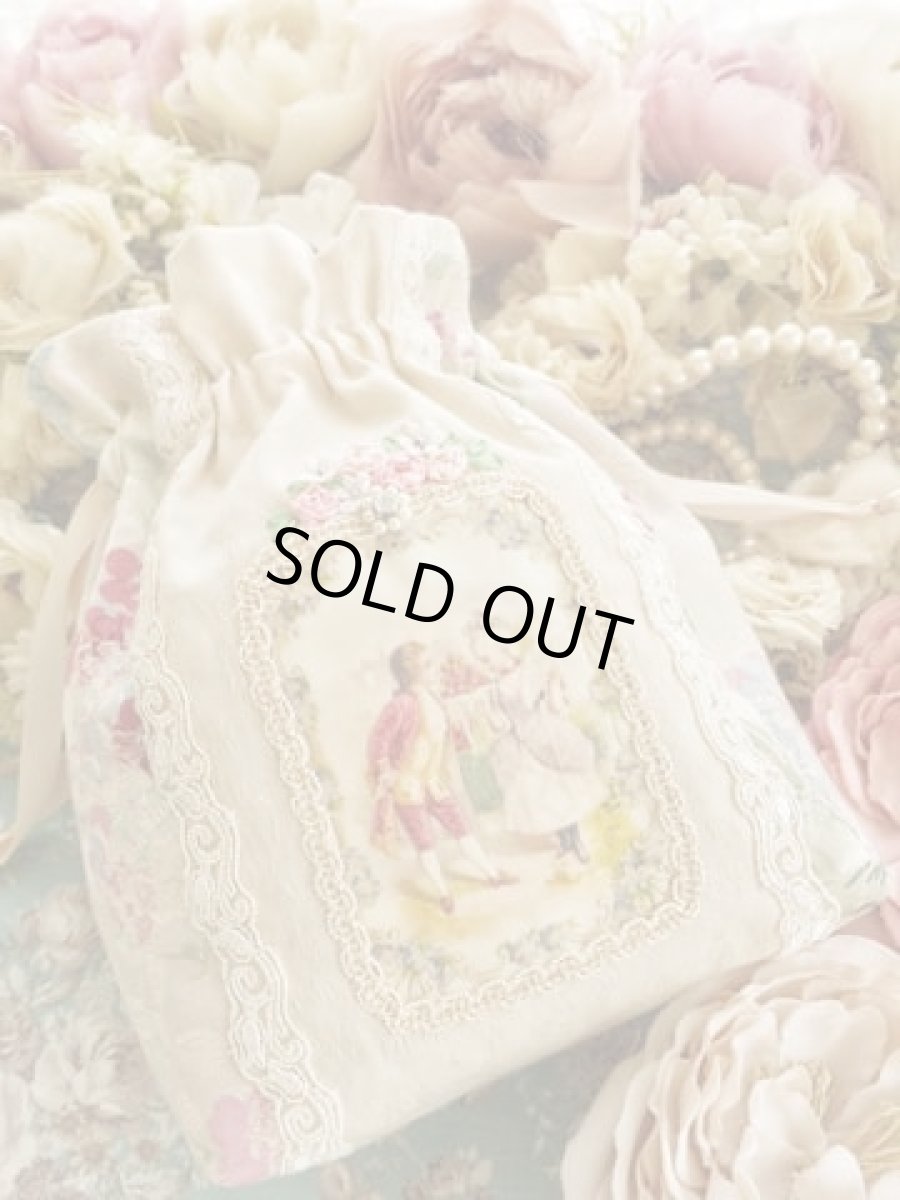 画像1: ヴィクトリアンな巾着のキット (1)