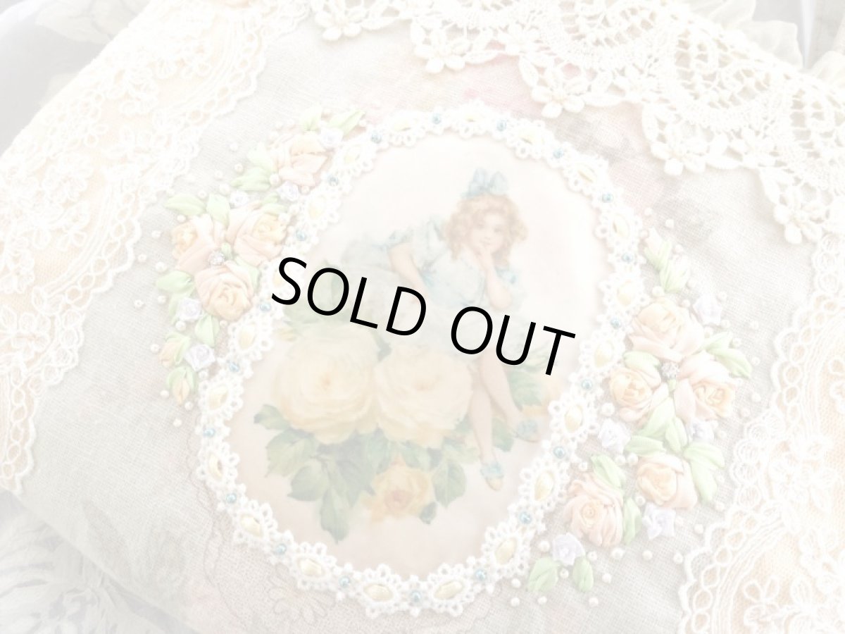 画像2: 黄色い薔薇の少女のバッグ完成品 (akiko) (2)