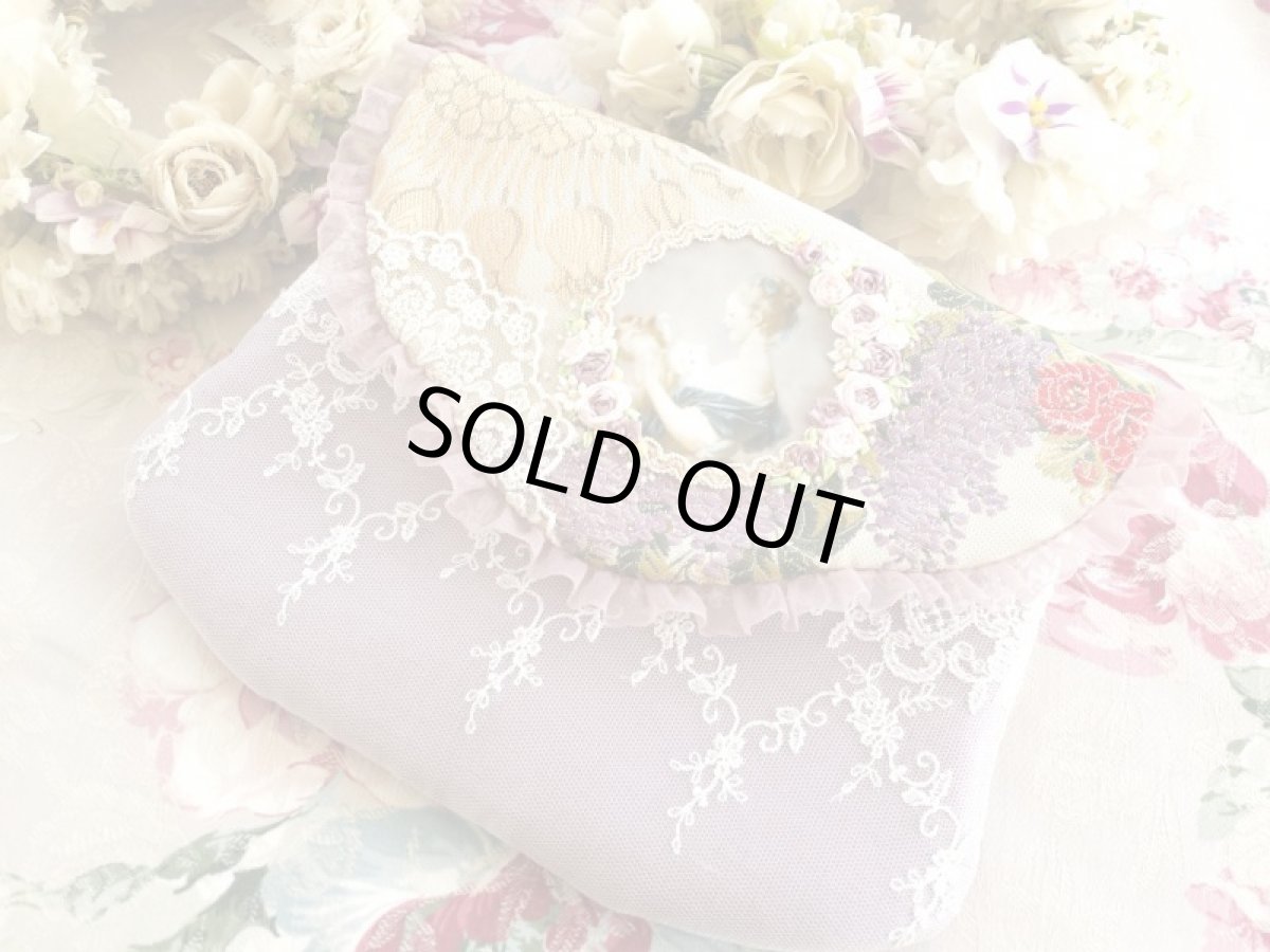 画像2: リヨン織物生地のポーチ完成品 (akiko) (2)