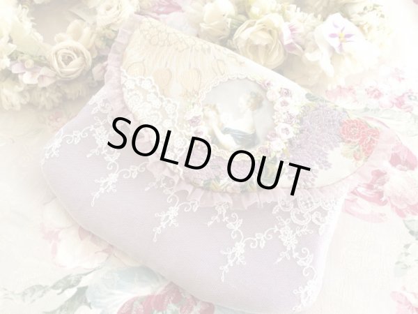 画像2: リヨン織物生地のポーチ完成品 (akiko) (2)