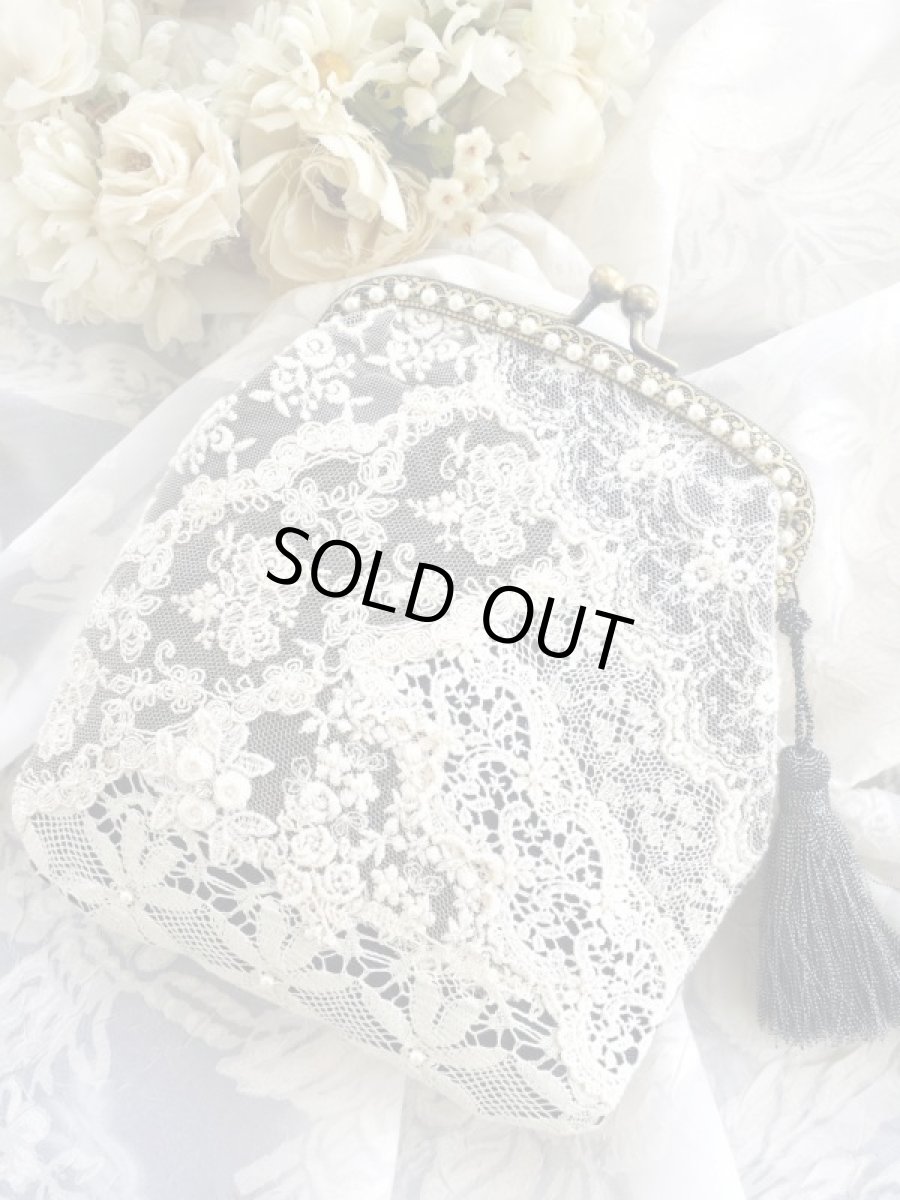 画像1: クレイジーレースの口金ポーチ完成品 (akiko) (1)