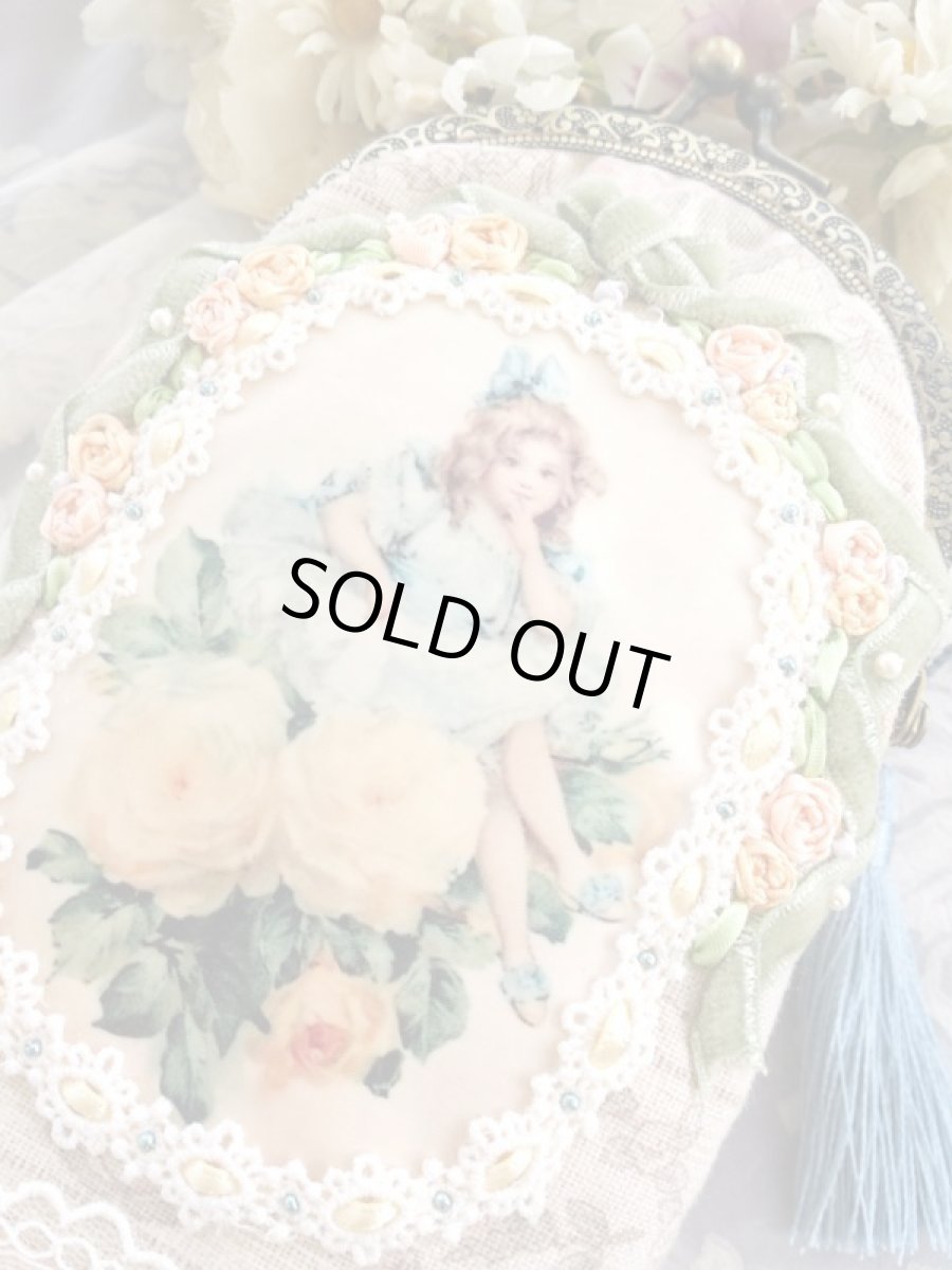 画像3: 黄色い薔薇の少女のポーチ完成品 (akiko) (3)