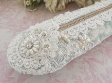 画像3: ヴィクトリアンなシューズポーチ完成品 (akiko) (3)