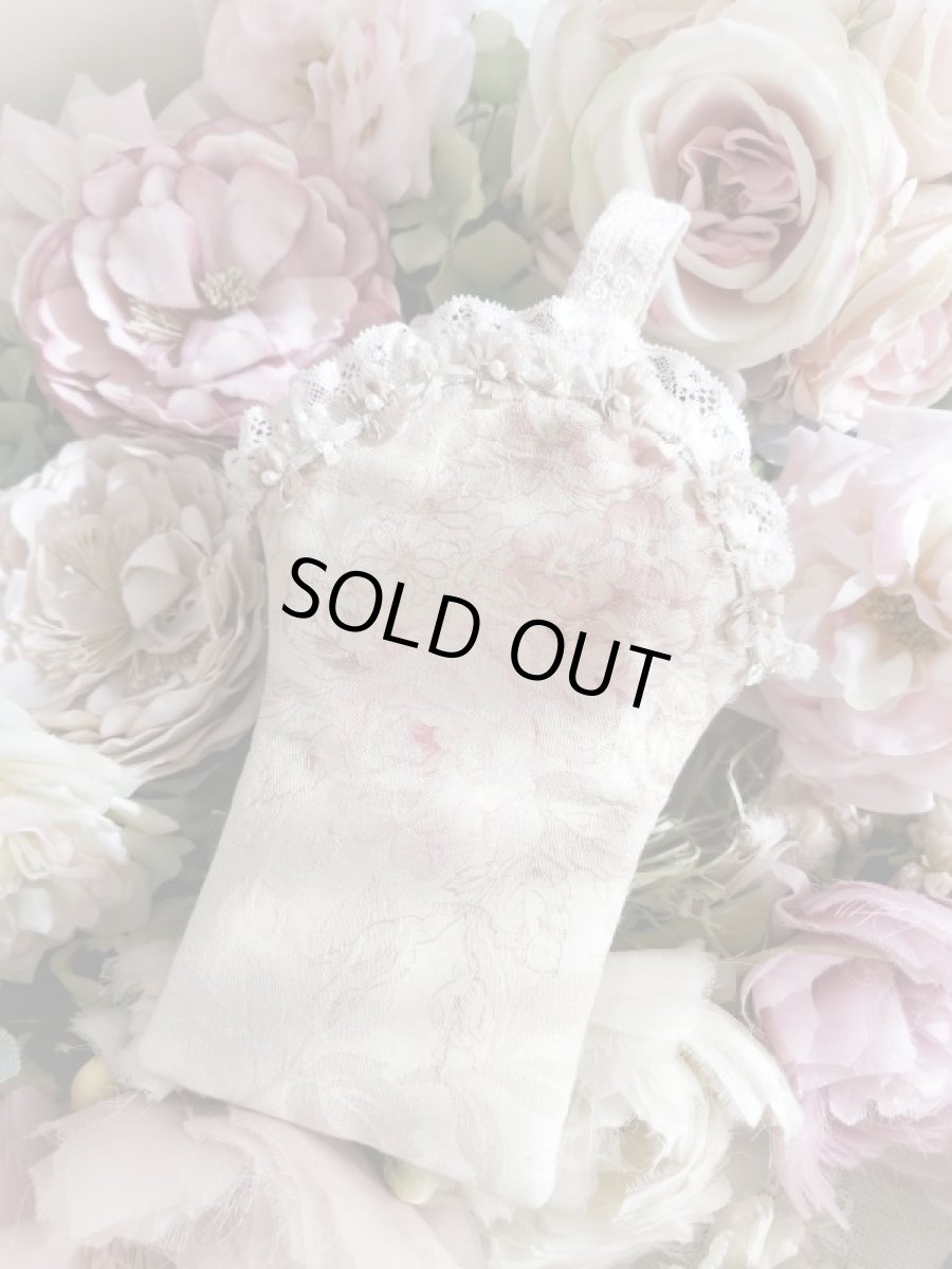 画像3: キラキラビジューのバスケット型ポーチ完成品  D (akiko) (3)