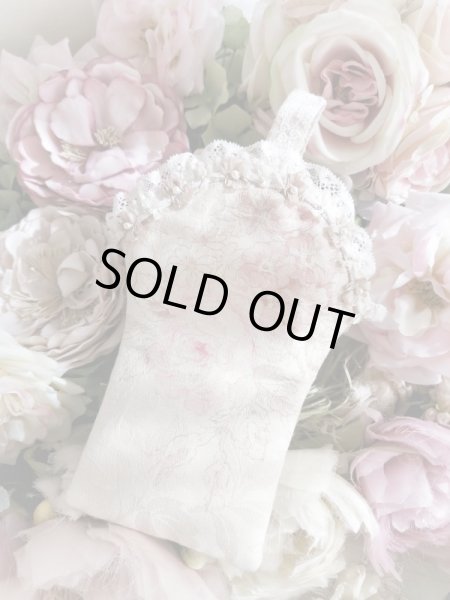 画像3: キラキラビジューのバスケット型ポーチ完成品  D (akiko) (3)