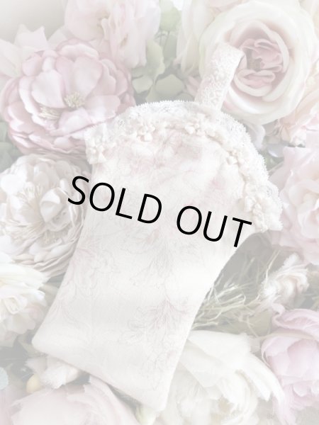 画像3: キラキラビジューのバスケット型ポーチ完成品  B (akiko) (3)