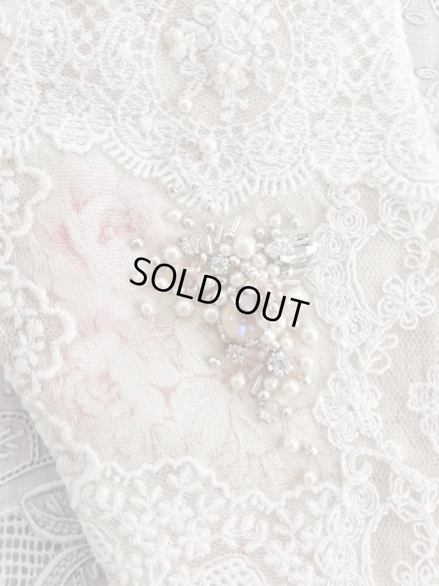 画像4: キラキラビジューのバスケット型ポーチ完成品  B (akiko) (4)