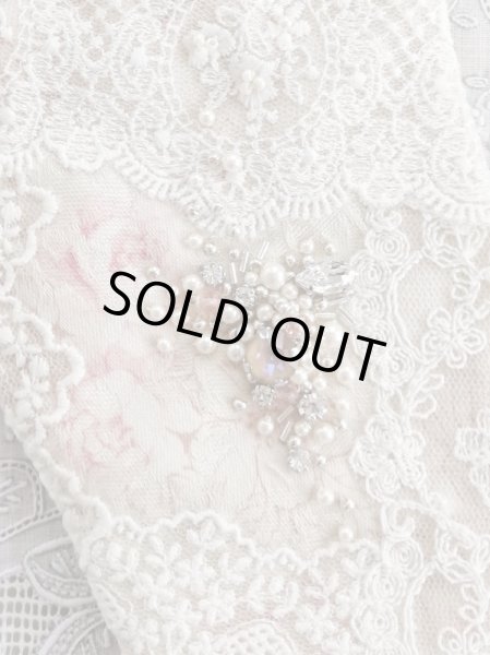 画像4: キラキラビジューのバスケット型ポーチ完成品  B (akiko) (4)