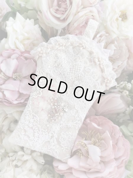 画像2: キラキラビジューのバスケット型ポーチ完成品  B (akiko) (2)