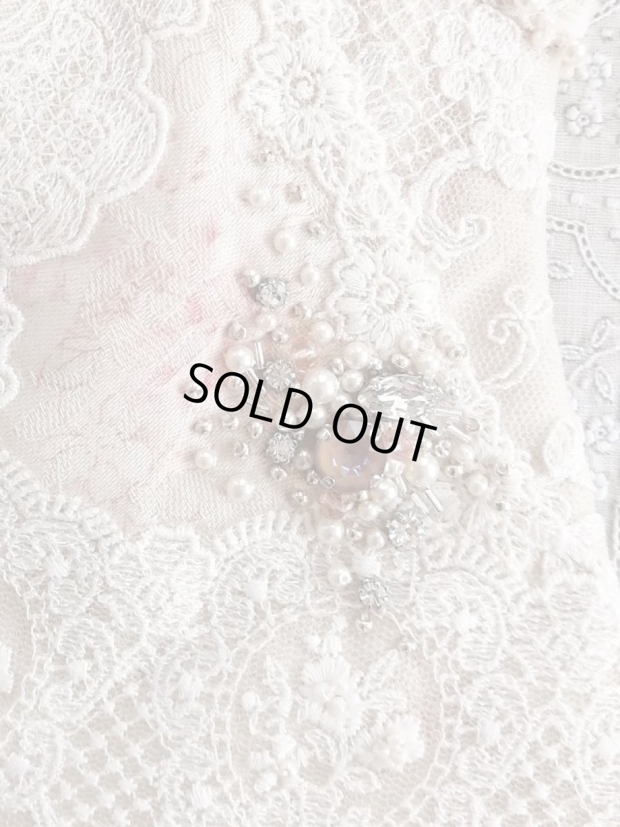 画像3: キラキラビジューのバスケット型ポーチ完成品  A (akiko) (3)