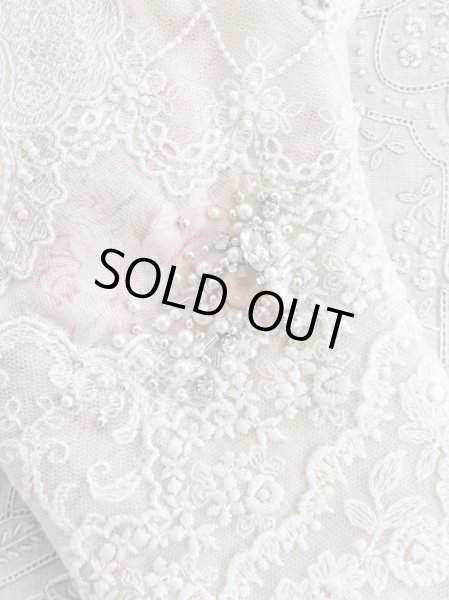 画像4: キラキラビジューのバスケット型ポーチ完成品  Ⅽ (akiko) (4)