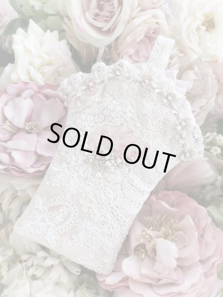 画像2: キラキラビジューのバスケット型ポーチ完成品  D (akiko) (2)