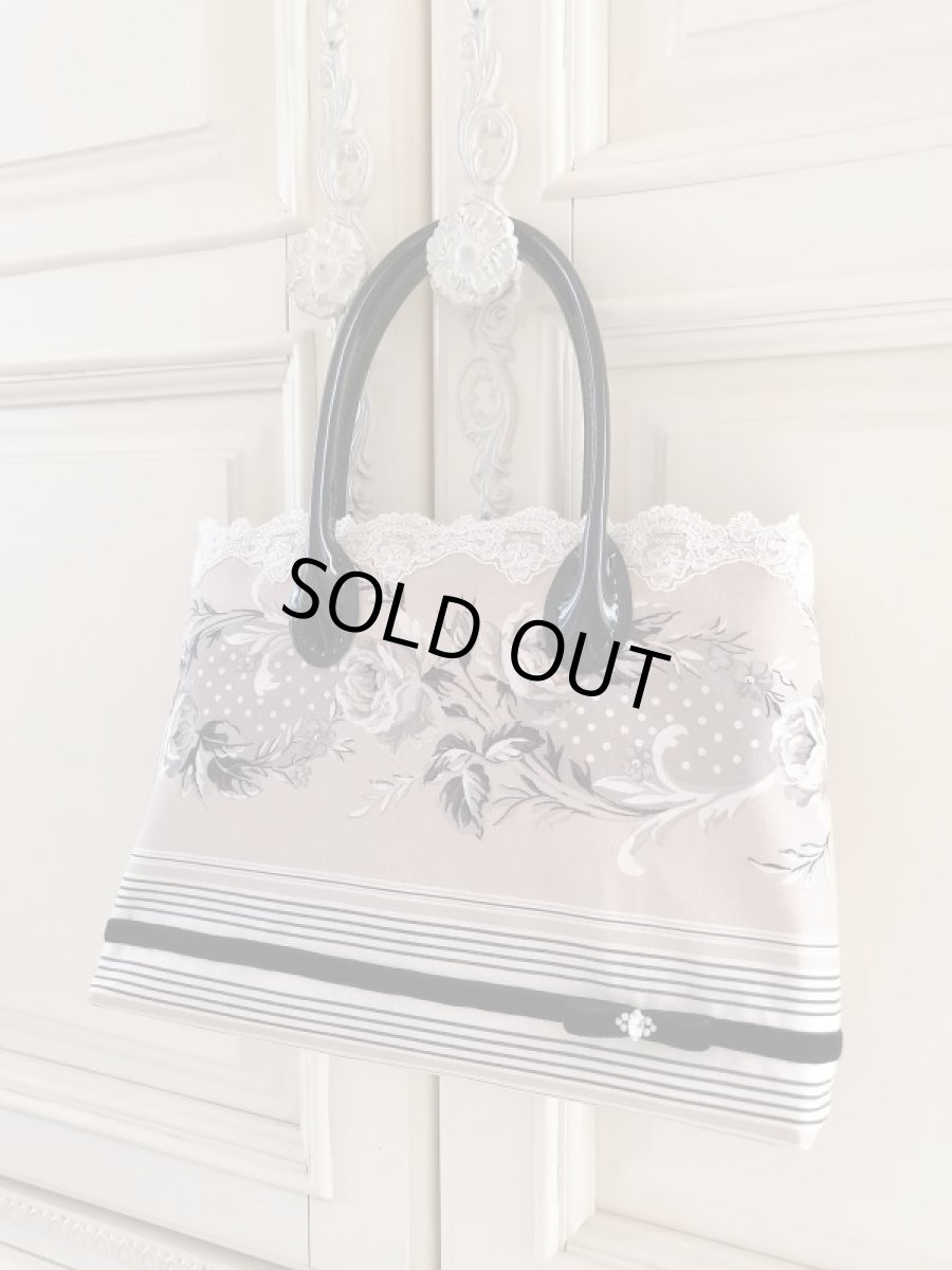 画像2: エナメル持ち手の大人バッグ完成品　A (akiko) (2)