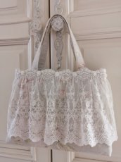 画像3: チュールレースの大人バッグ完成品　A (akiko) (3)