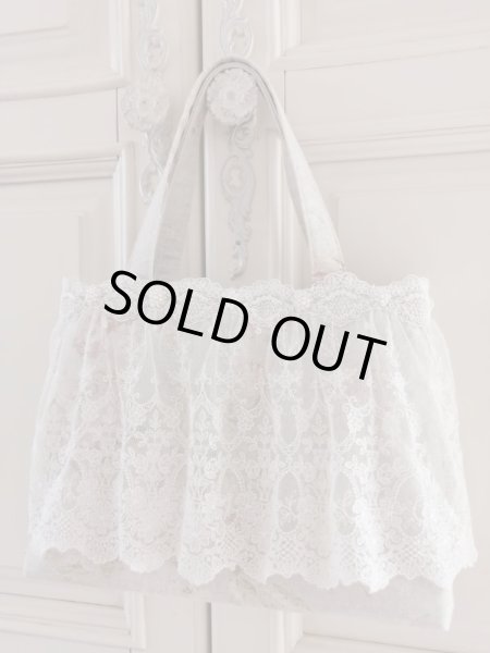 画像3: チュールレースの大人バッグ完成品　A (akiko) (3)