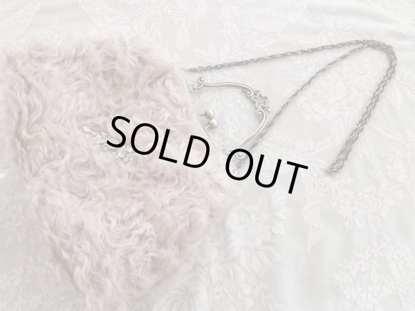 画像4: ジャーマンファブリックのキラキラ口金バッグ完成品　 (akiko) (4)