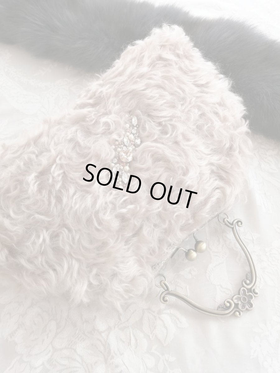 画像3: ジャーマンファブリックのキラキラ口金バッグ完成品　 (akiko) (3)