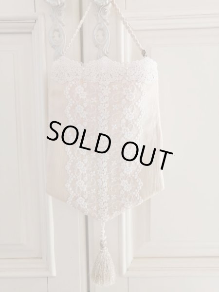 画像5: 綿モアレ生地のプチバック　完成品   (akiko) (5)