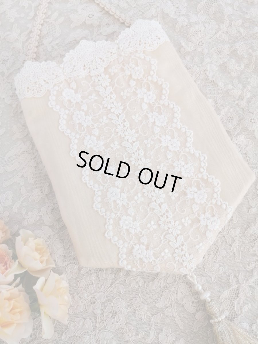 画像4: 綿モアレ生地のプチバック　完成品   (akiko) (4)