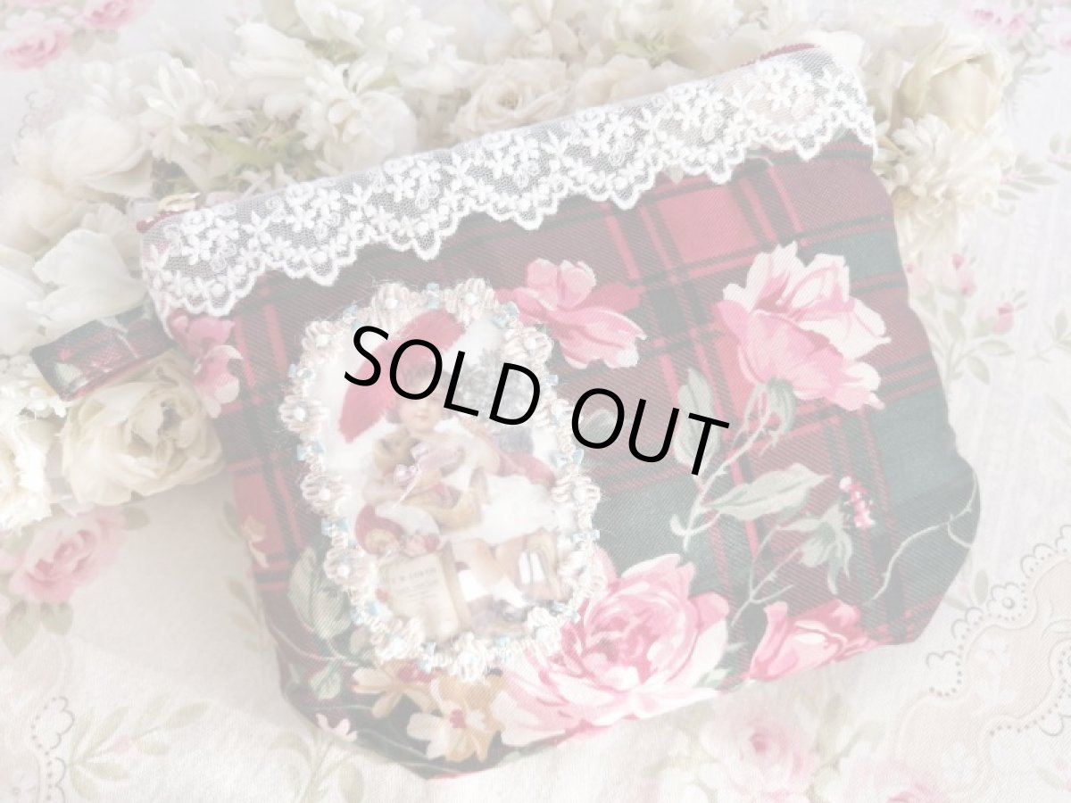 画像2: ベアーと女の子ポーチ完成品   (akiko) (2)