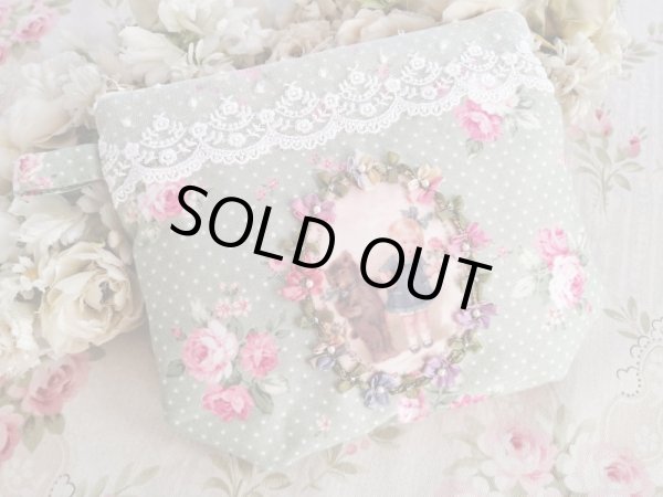 画像2: ベアーと女の子ポーチ完成品   (akiko) (2)