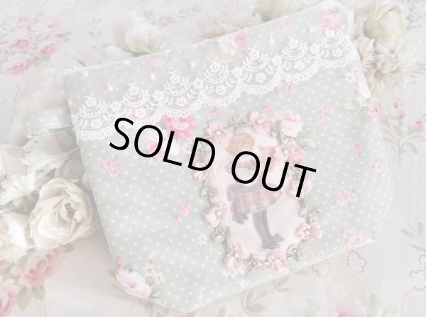 画像2: ベアーと女の子ポーチ完成品   (akiko) (2)