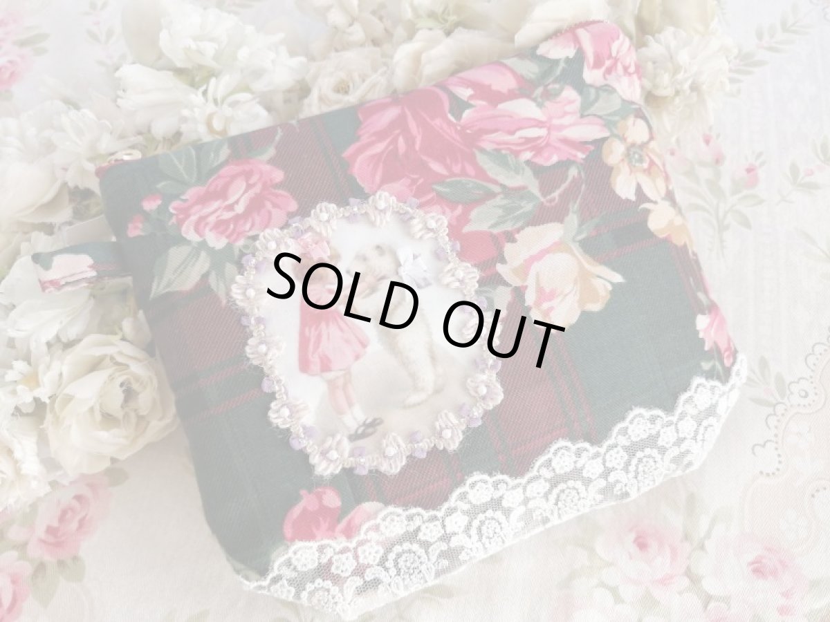 画像2: ベアーと女の子ポーチ完成品   (akiko) (2)